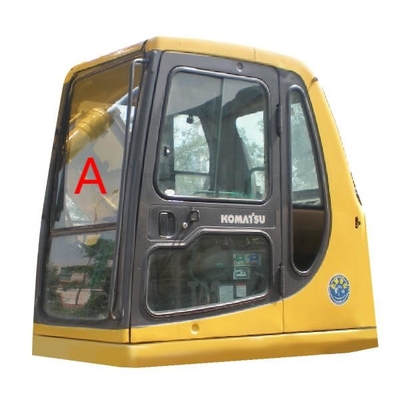 Отсутствие стекла Windscreen стеклянного экскаватора кабины KOMATSU отверстий переднего