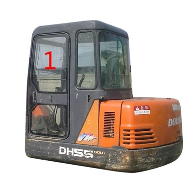 Лобовое стекло 5mm экскаватора DAEWOO DH55 Volvo левой стороны толщиной