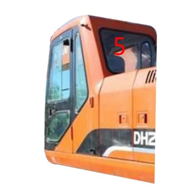 Стекло кабины DOOSAN экскаватора DH215-9 закалило заднюю замену бокового окна