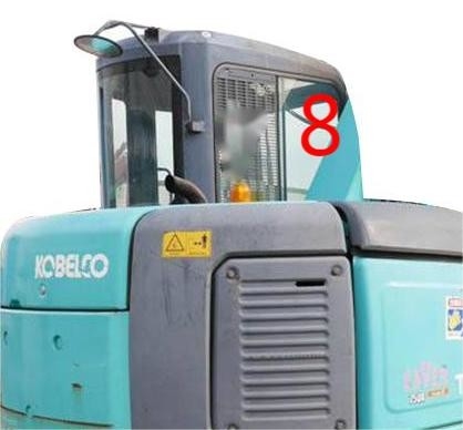 Положение NO.8 правильной стороны стекла KOBELCO кабины экскаватора температуры устойчивое