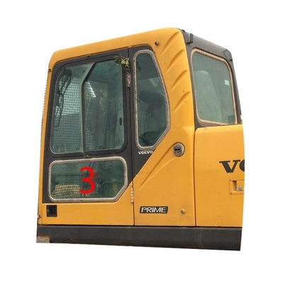 Стекло кабины экскаватора лобового стекла EC240B VOLVO стеклянное 5mm закаленное