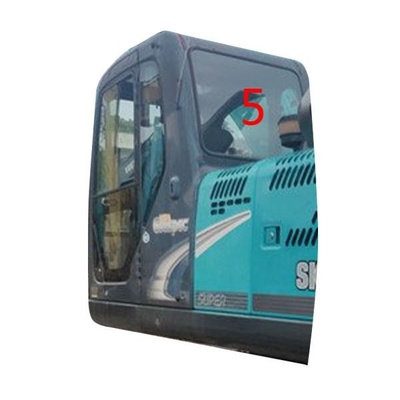 Лобовое стекло положения NO.5 левой двери экскаватора SK-6 SK-8 SK230-6 KOBELCO стеклянное заднее бортовое закалило стекло