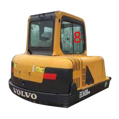Положение No.8 правильной стороны лобового стекла экскаватора RoHS Volvo