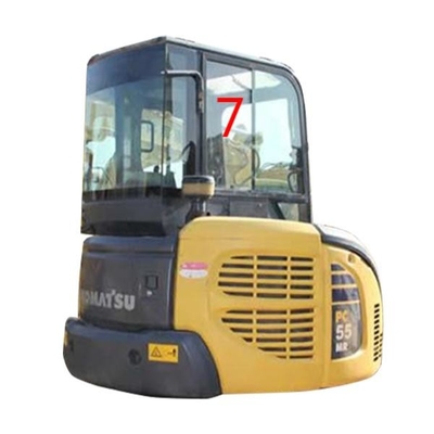 Положение No.7 правильной стороны замены окна экскаватора KOMATSU PC55MR ТОЧКИ