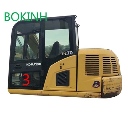 Замена окна землекопа низшей должности NO.3 левой двери OEM кабины PC70-8 KOMATSU стеклянная