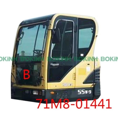 окно кабины экскаватора b низшей должности фронта 71M8-01441 HYUNDAI стеклянное закалило
