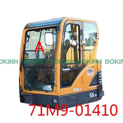 окно положения a стеклянной замены фронта экскаватора 71M9-01410 HYUNDAI верхнее закалило