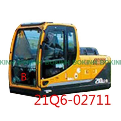 кабина экскаватора 21Q6-02711 HYUNDAI закалила фронт стеклянного окна вниз с положения b