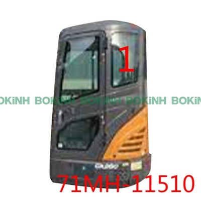 Окна кабины экскаватора фронта 71MH-11510 HYUNDAI положение NO.1 стеклянного левое бортовое верхнее закалило