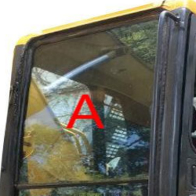 Отсутствие стекла Windscreen стеклянного экскаватора кабины KOMATSU отверстий переднего
