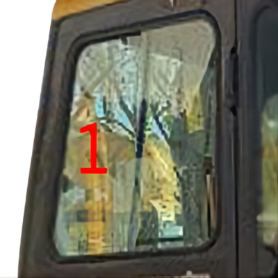 Положение NO.1 скоса кабины KOMATSU экскаватора стеклянное левое бортовое