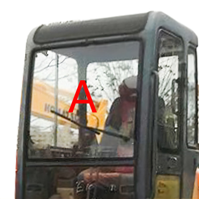 Фронт кабины экскаватора DAEWOO DH55 стеклянный вверх по положению a 5mm толстому