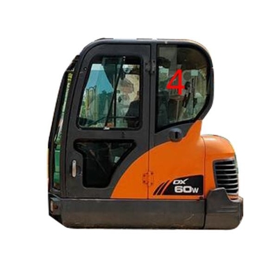 Положение NO.4 левой двери стекла DX60-9 DX70 DOOSAN заднее