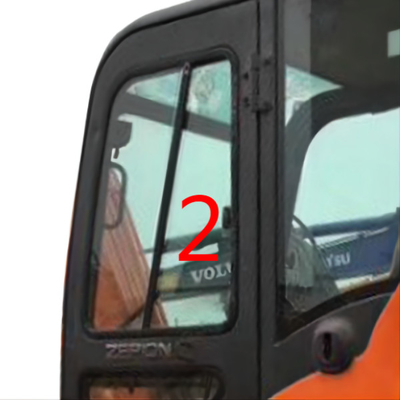 Положение NO.2 Striaght левой стороны стекла DX60W DX90-9C DOOSAN закалило стекло кабины экскаватора