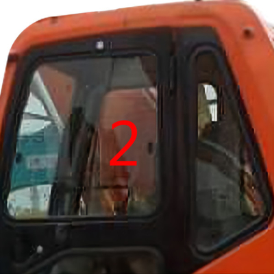 Положение NO.2 стекла DH215-9 DOOSAN зеленое левое прямое бортовое