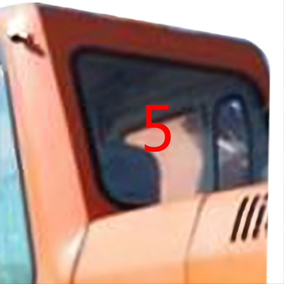 Стекло кабины DOOSAN экскаватора DH215-9 закалило заднюю замену бокового окна