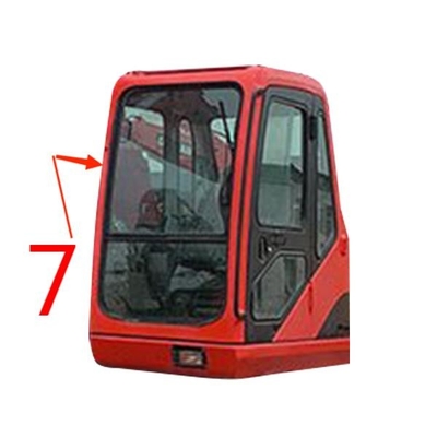 Стекло окна лобового стекла правильной стороны замены землекопа FCC DOOSAN стеклянное