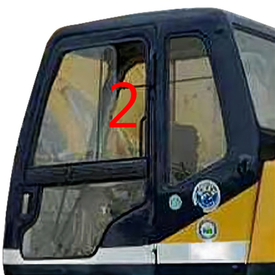 Левое бортовое прямое положение NO.2 стекла 5mm экскаватора Kobelco положения толстое