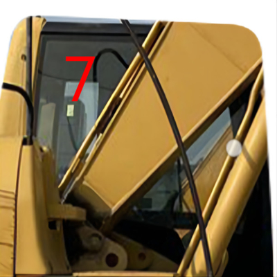 Белая замена Windscreen экскаватора E320D закалила