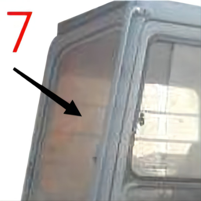 Положение No.7 правильной стороны экскаватора EX-1 EX120-1 EX200-1 ХИТАЧИ стеклянное закалило стекло