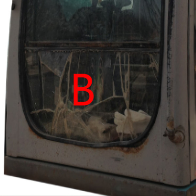 Фронт замены окна экскаватора SK-6 SK230-6 SK-8 KOBELCO вниз с положения b