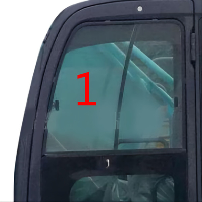 Стекло экскаватора SK-6 SK-8 SK230-6 KOBELCO закалило положение NO.1 левого скоса бортовое