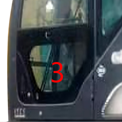Зеленый цвет низшей должности NO.3 левой двери экскаватора SK-6 SK-8 SK230-6 SK50 KOBELCO стеклянный