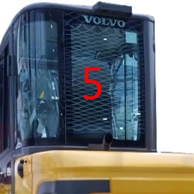 FCC задней стороны NO.5 замены зеленого экскаватора EW60C VOLVO стеклянный