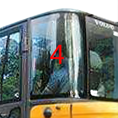 Лобовое стекло положения NO.4 левой двери белого лобового стекла EC60C VOLVO стеклянное заднее