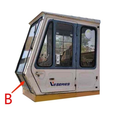 замена Windscreen экскаватора 755mm 310mm закалила фронт вниз со стекла