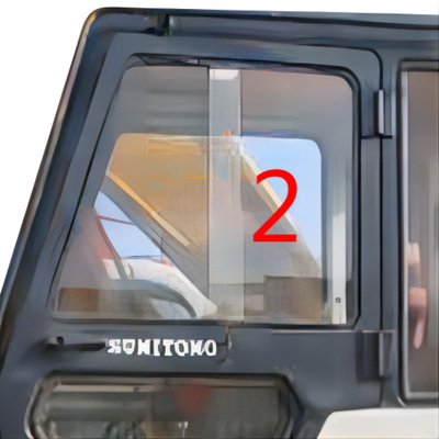 Лобовое стекло левой двери закалило стеклянную замену SUMITOMO SH280 S280
