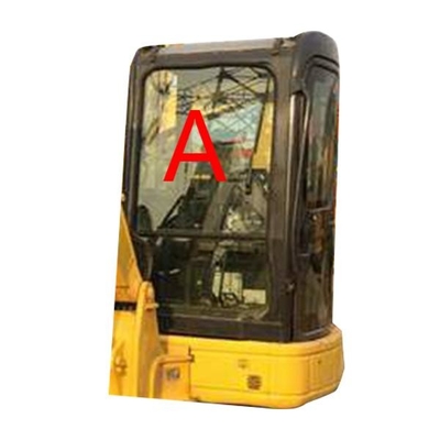 Стекло кабины KOMATSU экскаватора PC55MR PC55 5MM толстое закалило стекло лобового стекла переднее