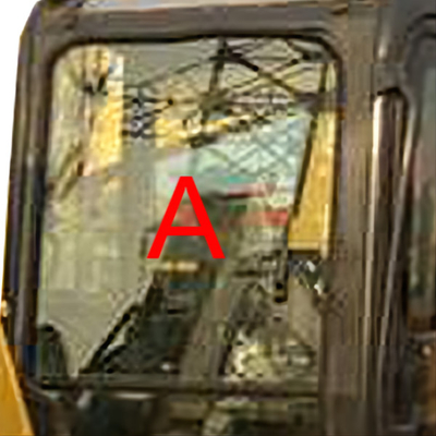 Стекло кабины KOMATSU экскаватора PC55MR PC55 5MM толстое закалило стекло лобового стекла переднее