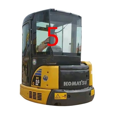 Сторона NO.5 RoHS замены окна экскаватора лобового стекла PC55MR PC55 KOMATSU задняя