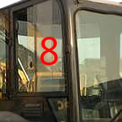 Положение No.8 правильной стороны замены окна экскаватора KOMATSU PC55MR ТОЧКИ