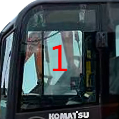 Положение NO.1 большие стеклянные 5mm кабины PC56-7 PC56 KOMATSU стеклянное левое бортовое толщиной