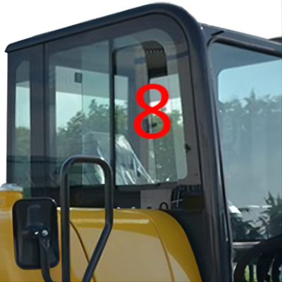 Положение No.8 правильной стороны замены окна экскаватора PC56-7 PC56 KOMATSU