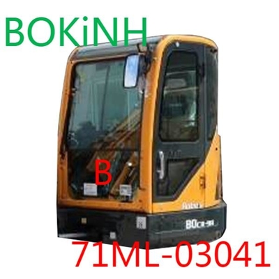 Стекло фронта 71ML-03041 HYUNDAI вниз с лобового стекла b положения