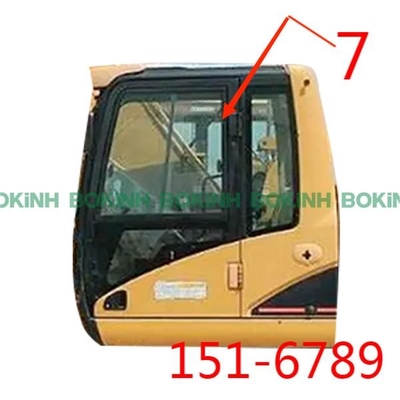 положение NO.7 правильной стороны стекла 151-6789 кабины ГУСЕНИЦЫ высоты 1340mm большое